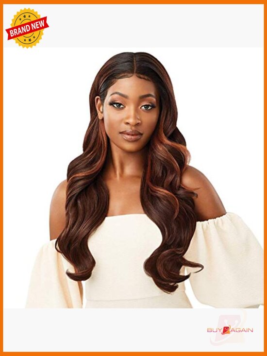 Lace Front Wig with Pre-Plucked Hairline, Heat Resistant Wavy Hair, 180%